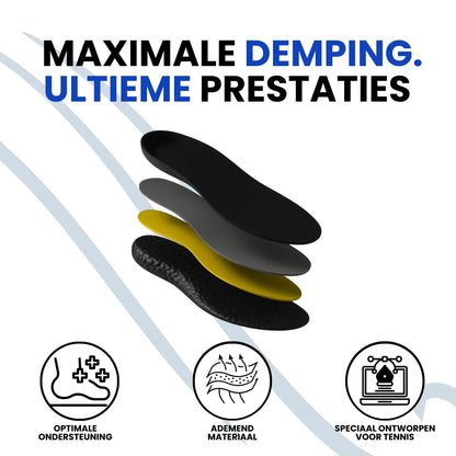 FitSole® Tennis Zolen | 1 + 1 Gratis! FitSole
