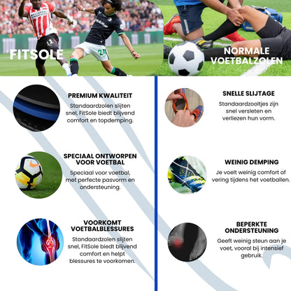 FitSole® Voetbal Zolen | 1 + 1 Gratis! FitSole