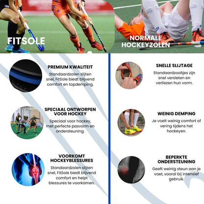 FitSole® Hockey Zolen | 1 + 1 Gratis! FitSole