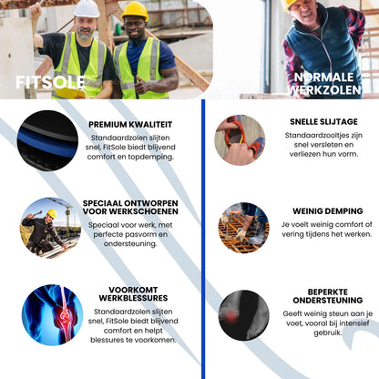 FitSole® Werkzolen | 1 + 1 Gratis! FitSole